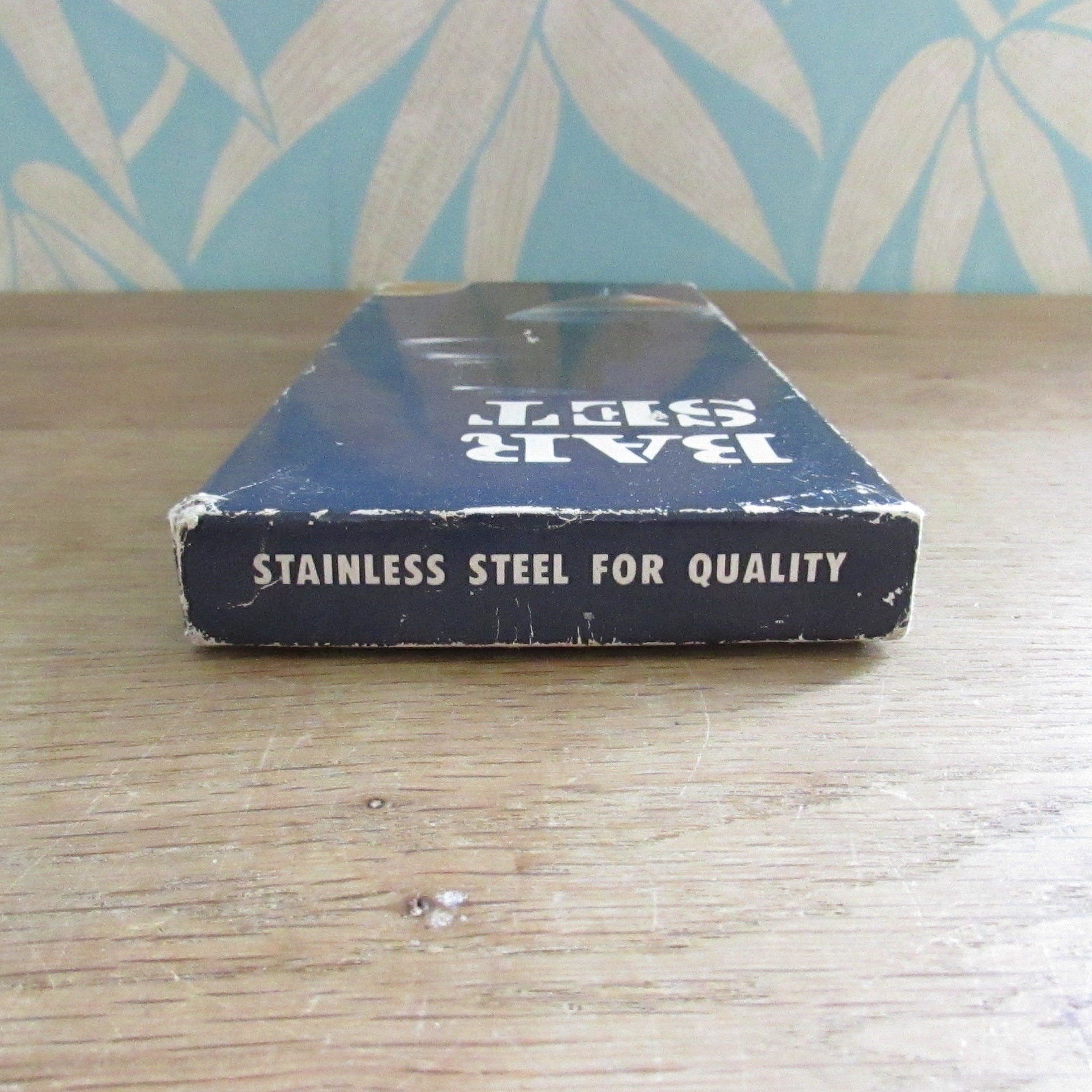 1970s 3-piece teak & stainless steel bar set
