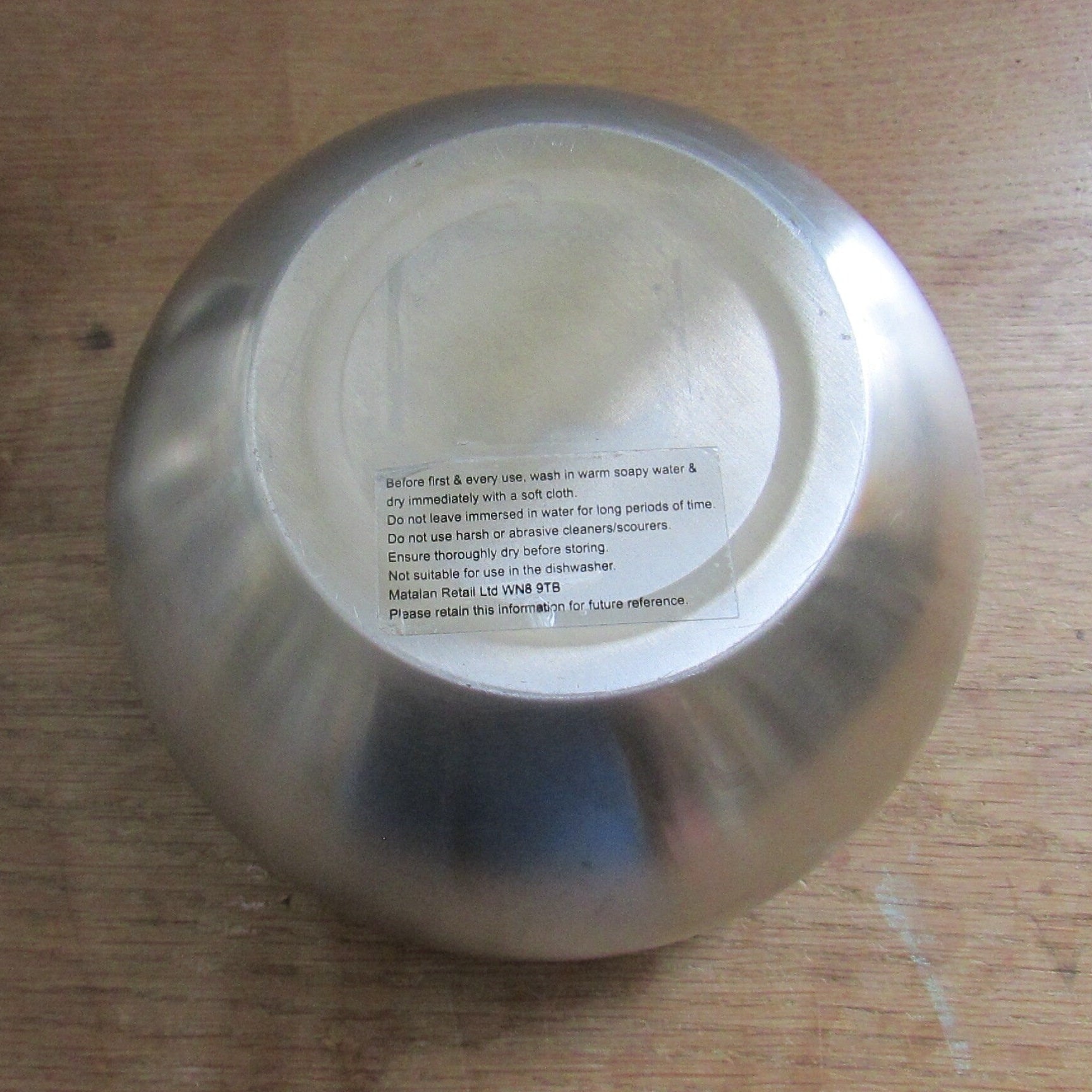 Mid-century modernist stainless steel orb/ball ice bucket