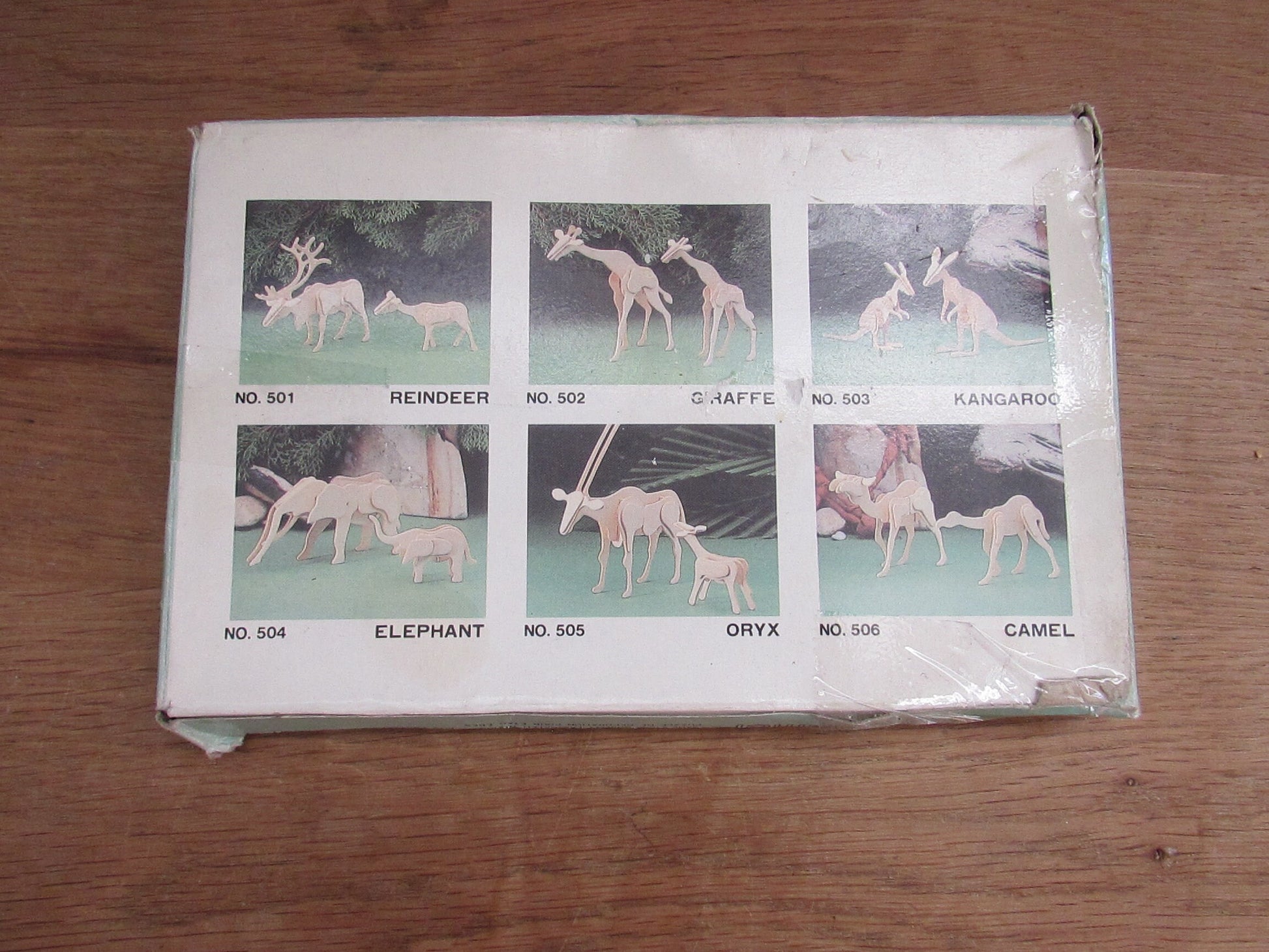 Vintage Animal Craft "Camel" No.506 3D skeleton puzzle