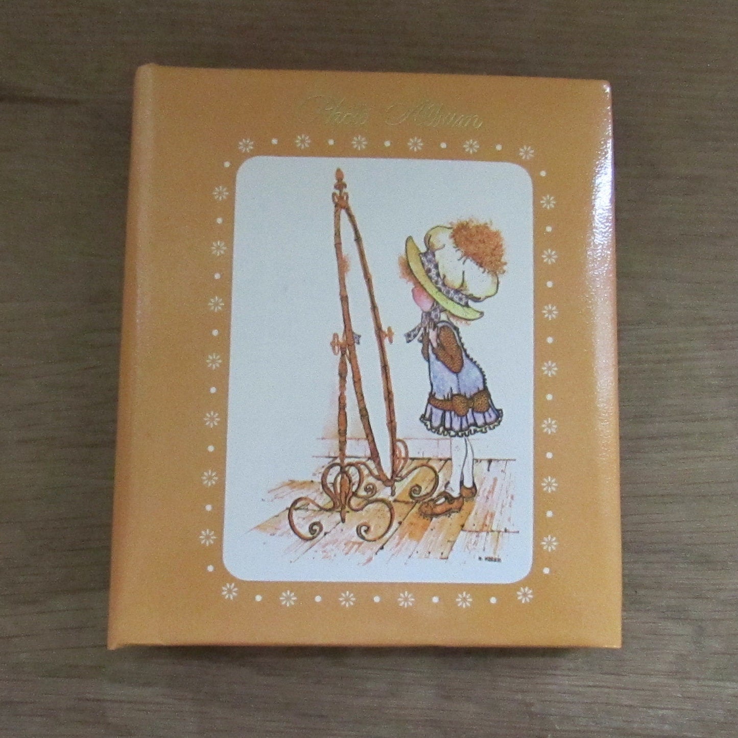 1970s Holly Hobbie photo album & gift box, printed in Hong Kong