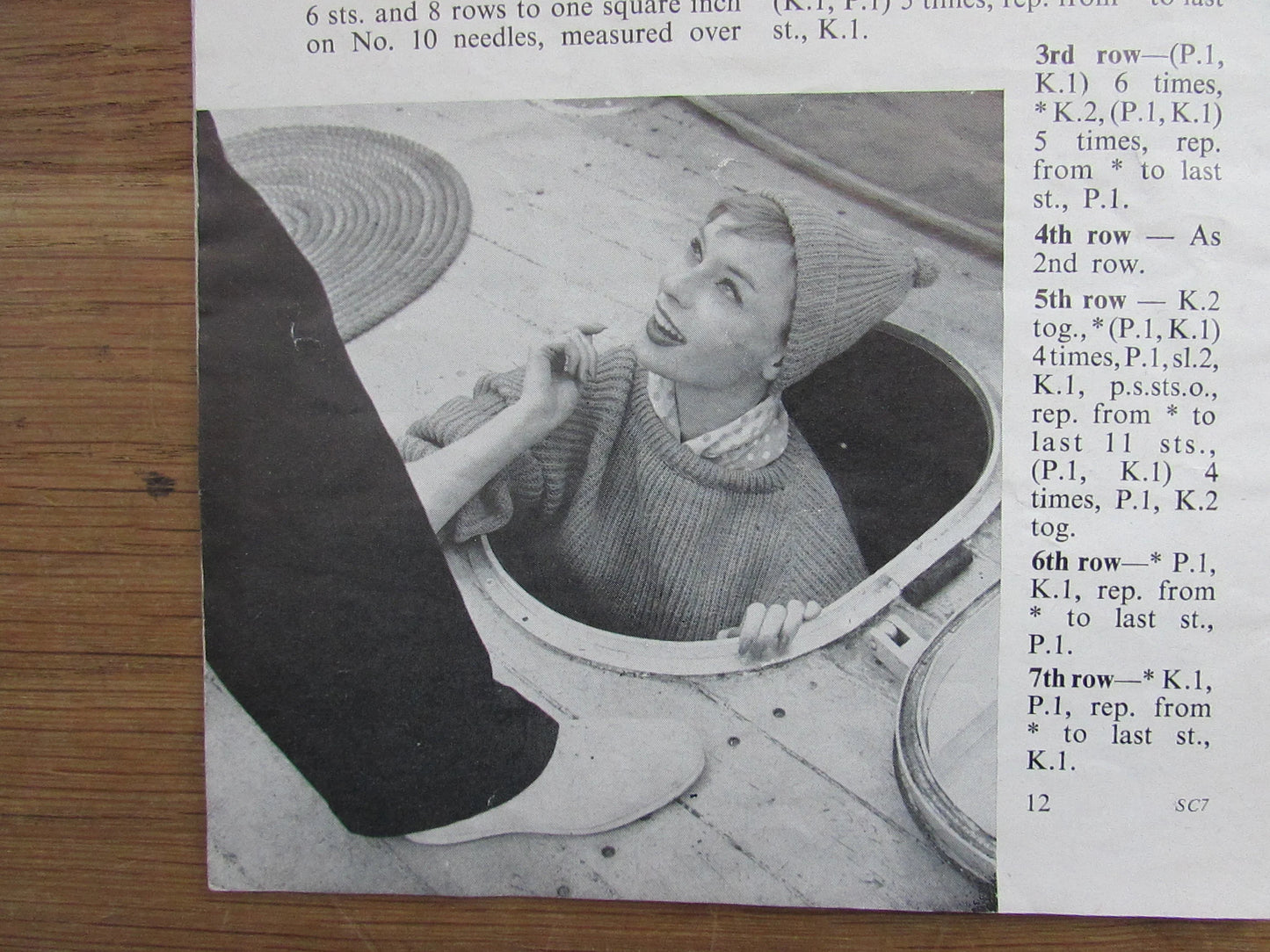 1950s P&B Patons SC7 Handknits for Out of Doors knitting patterns