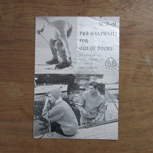 1950s P&B Patons SC7 Handknits for Out of Doors knitting patterns