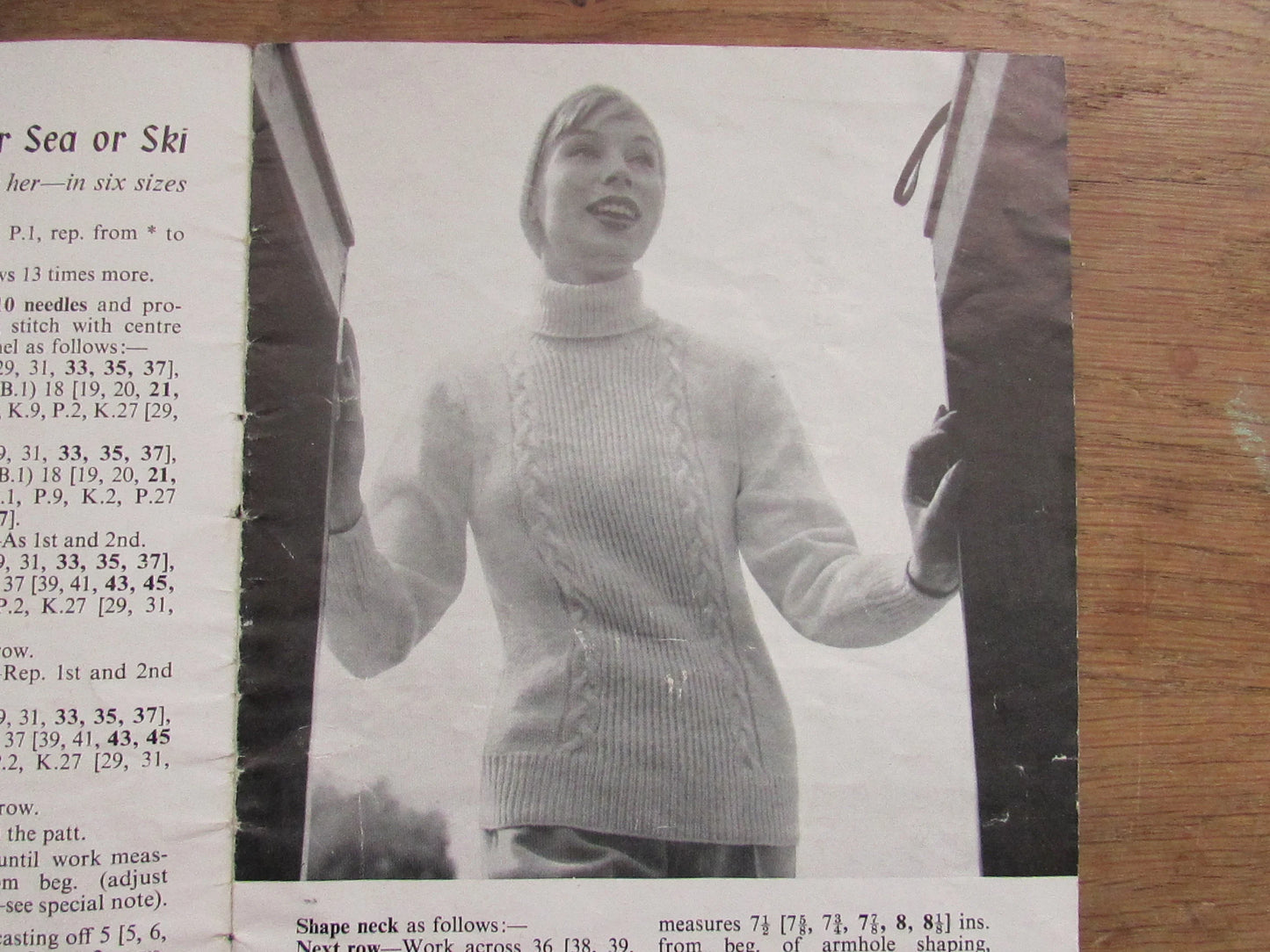 1950s P&B Patons SC7 Handknits for Out of Doors knitting patterns