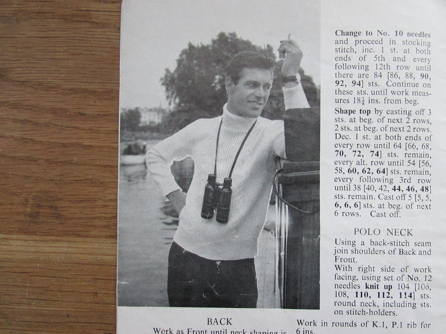 1950s P&B Patons SC7 Handknits for Out of Doors knitting patterns