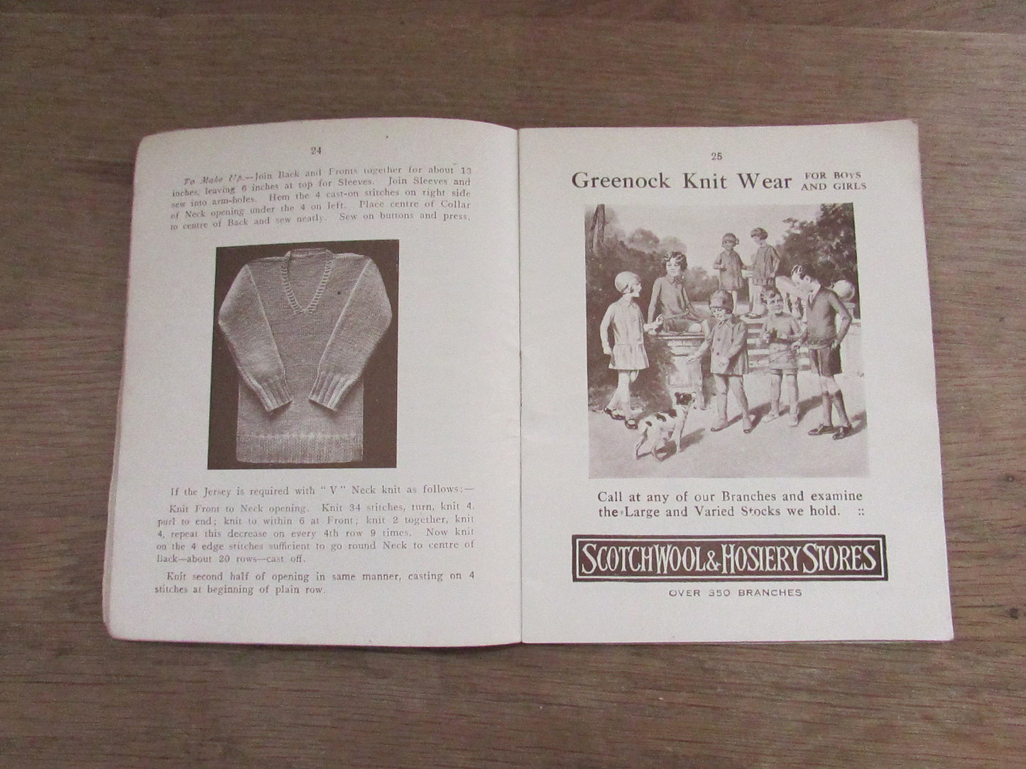 Greenock Handbook of Knitting and Crocheting, from Scotch Wool & Hosiery Stores (Softback, 1931)