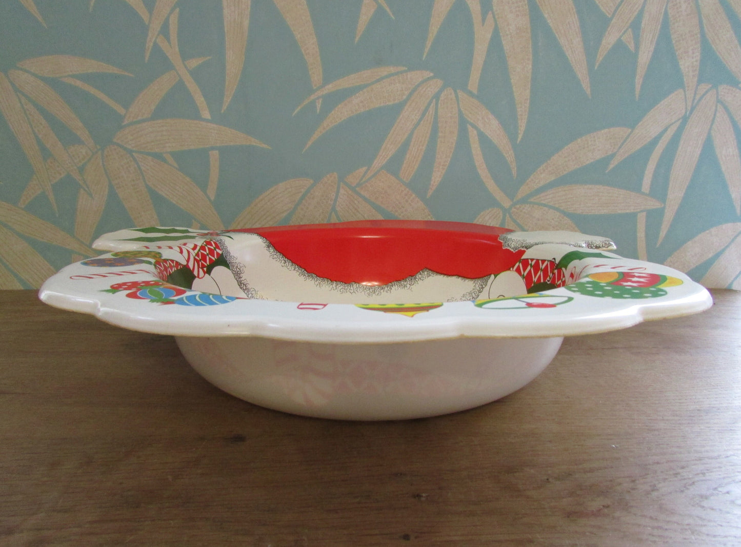 Circa. 1970s Ullman plastic Santa Party Server snack bowl