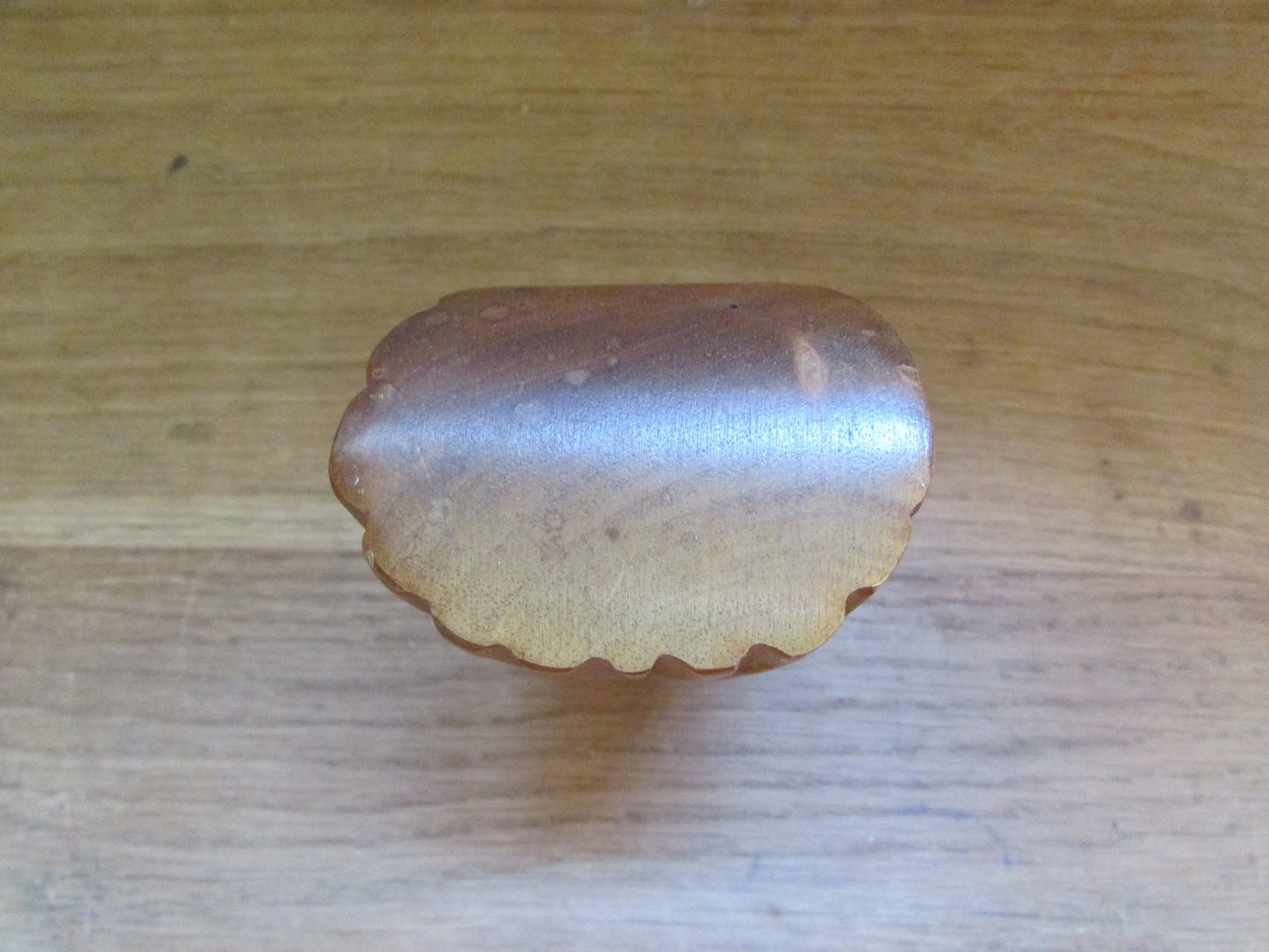 Vintage Waikiki Woods carved monkey pod tiki statuette