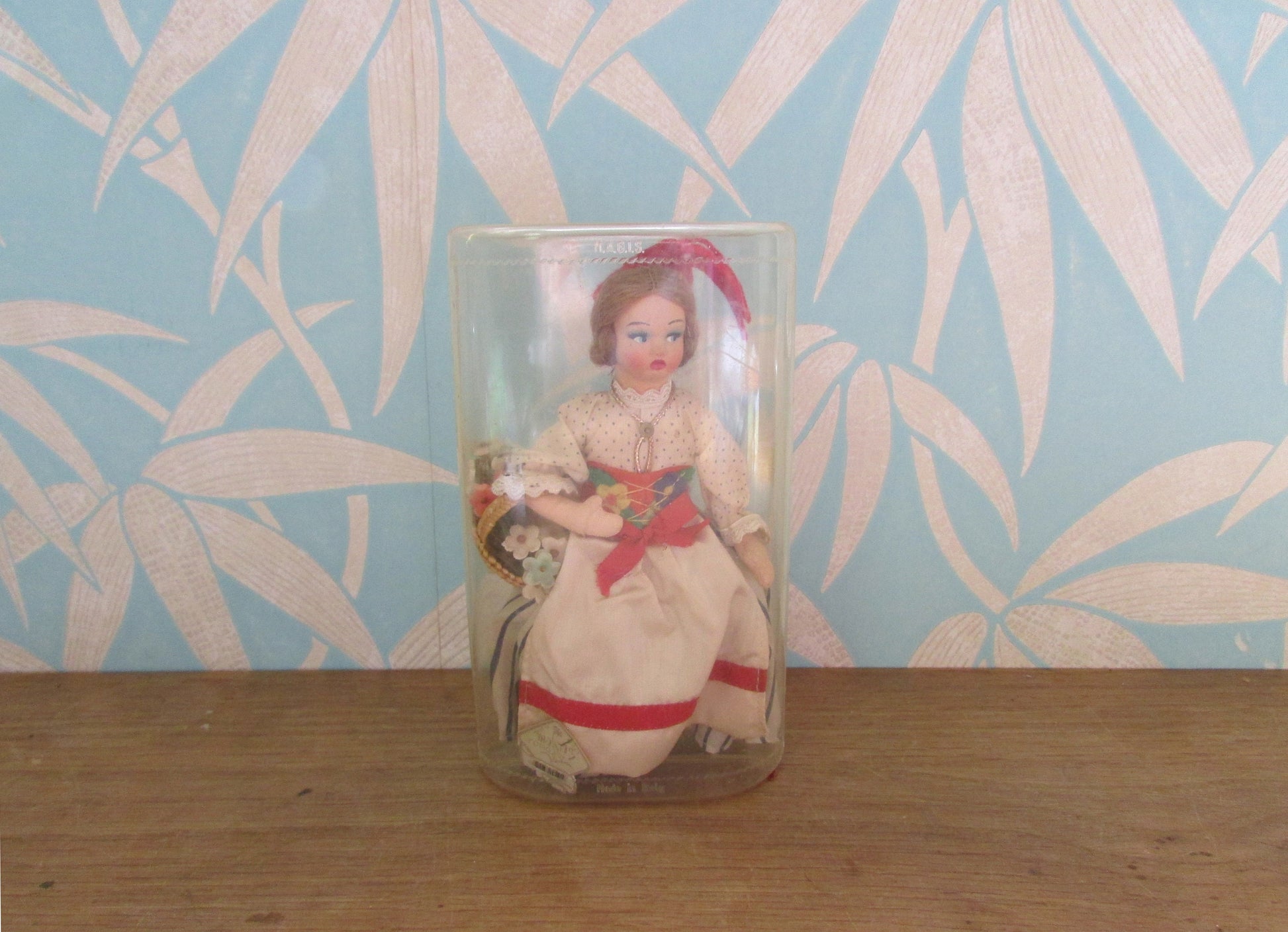 Vintage Magis Roma San Remo souvenir doll, made in Italy, original packaging