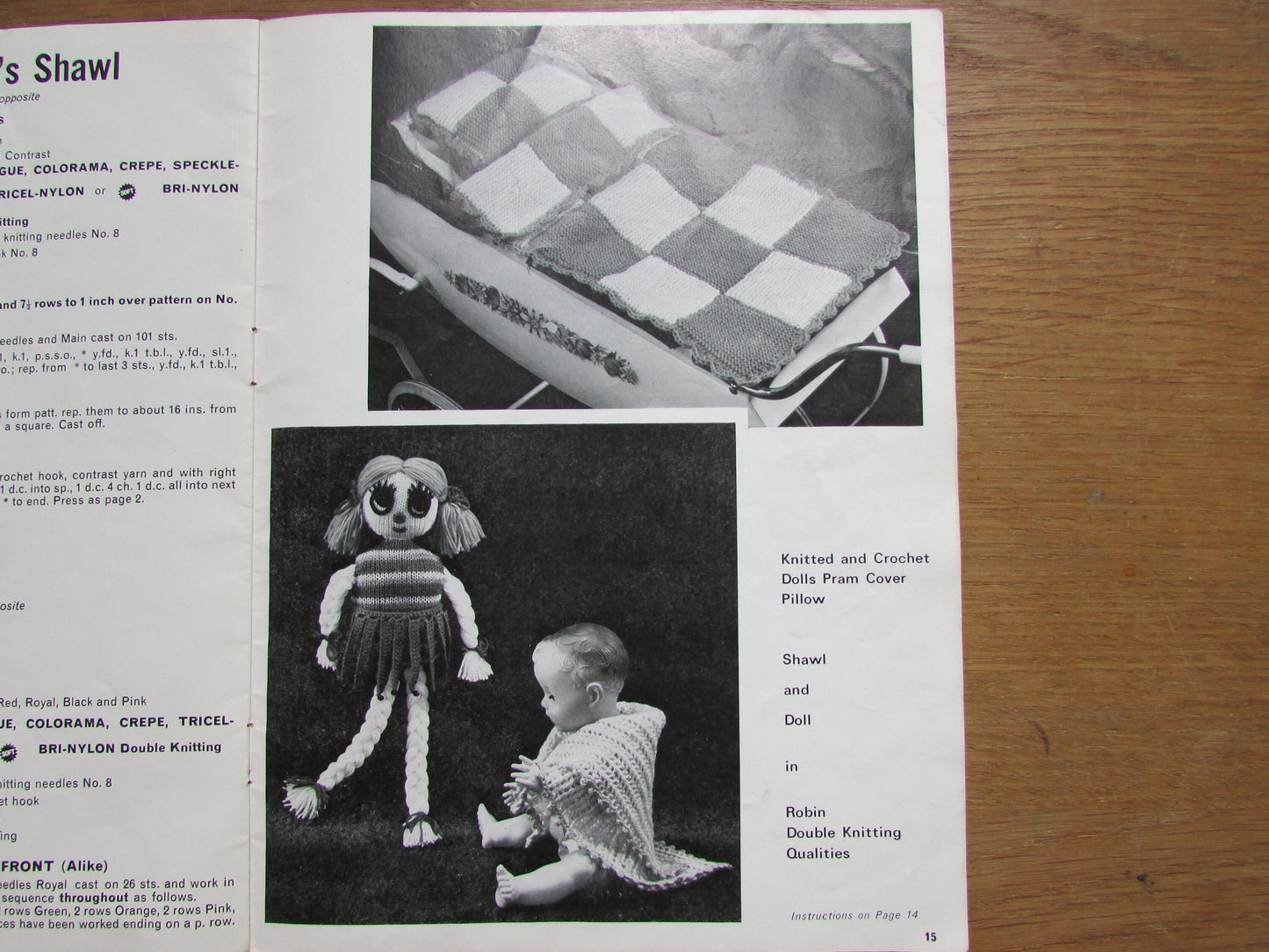 1970s Robin 'Oddies' 2040 knitting & crochet pattern booklet