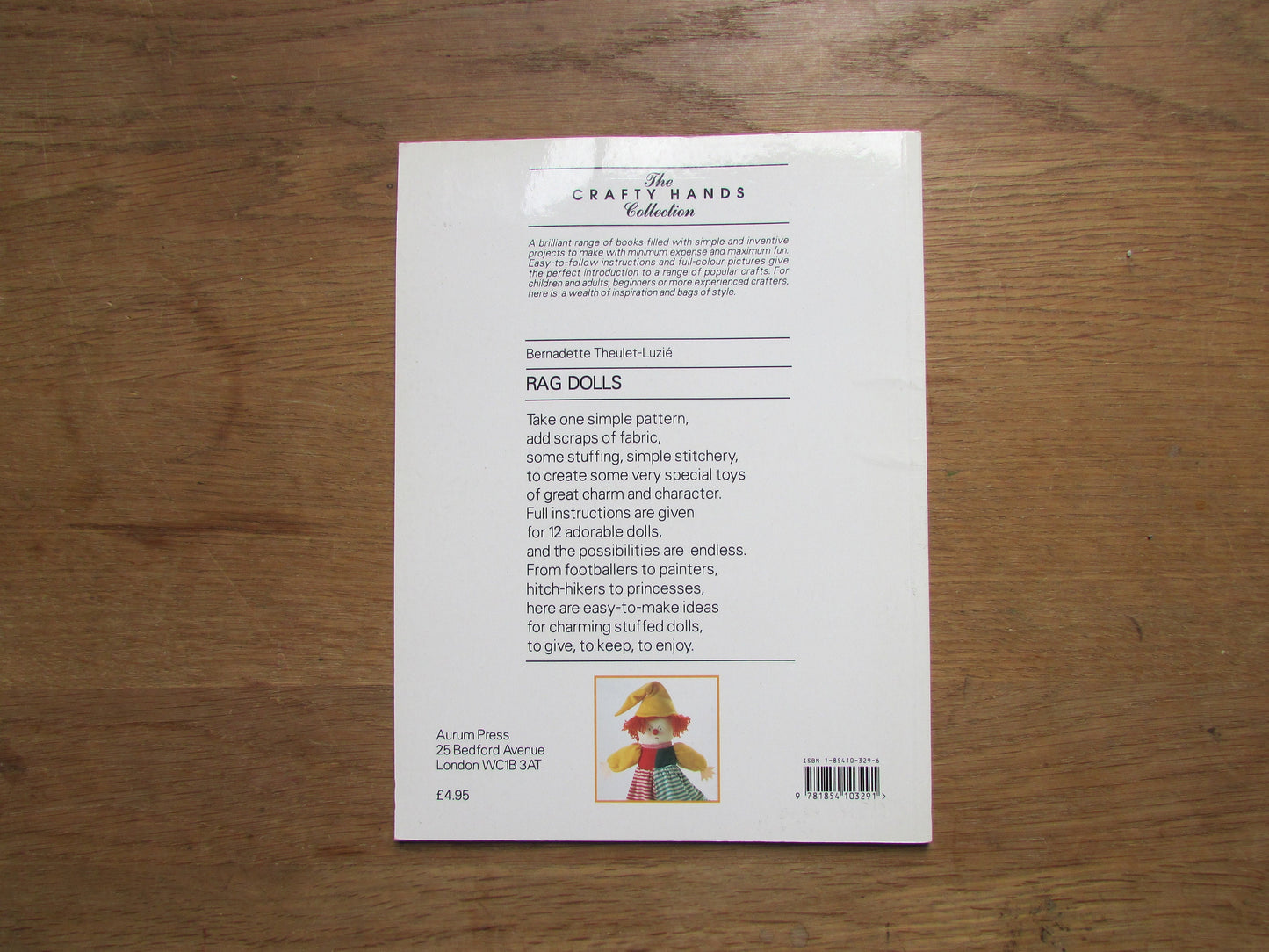 The Crafty Hands Collection: Rag Dolls, by Bernadette Theulet-Luzié (Softback, 1999)