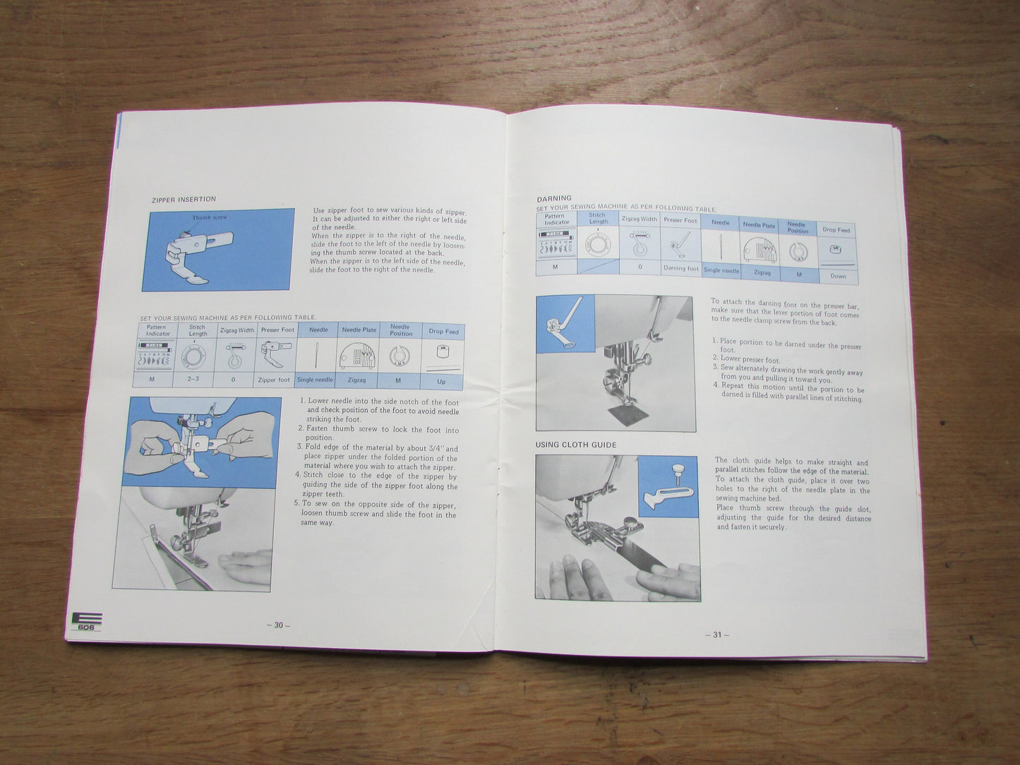 How to Use and Enjoy Your Sewing Machine E606 (Softback, 1970s)