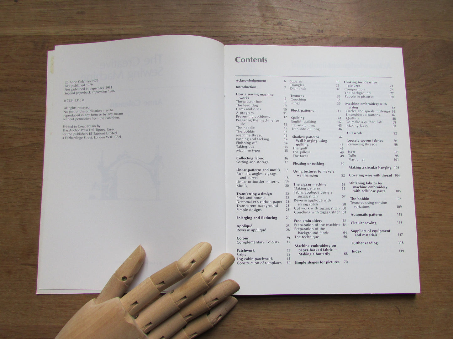 The Creative Sewing Machine, by Anna Coleman (Softback, 1986)
