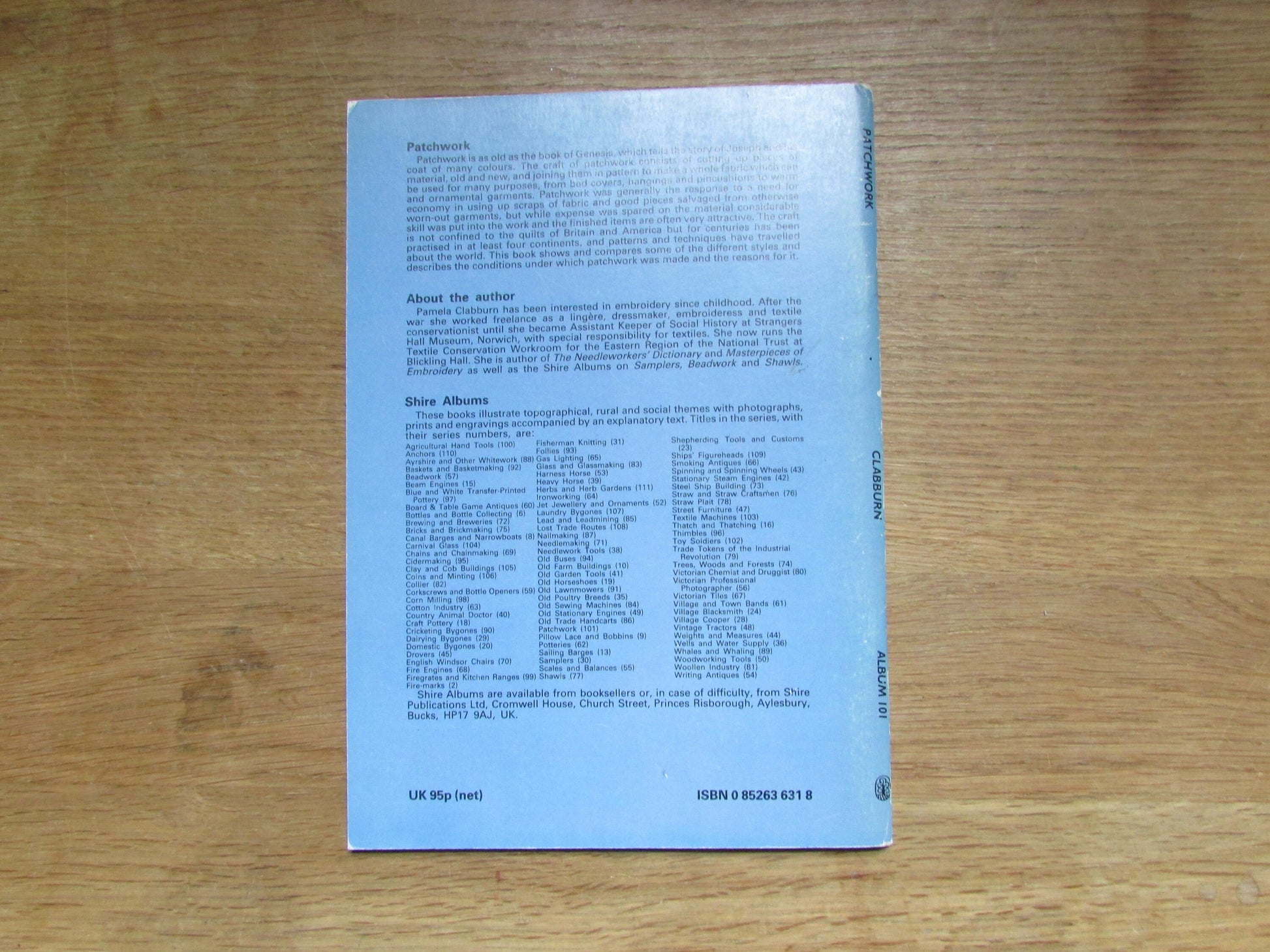 Shire Album 101: Patchwork, by Pamela Clabburn (Softback, 1983)