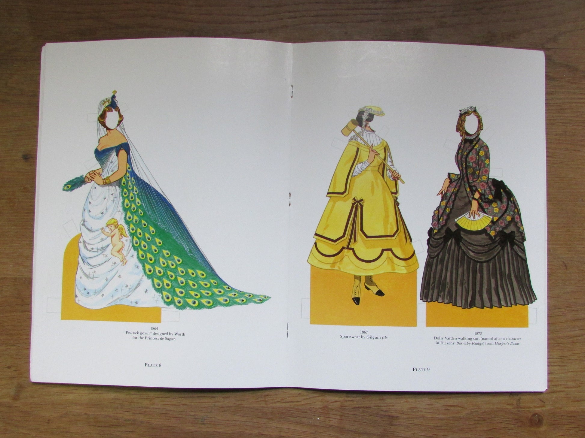 Great Fashion Designs of the Victorian Era - paper dolls in full colour, by Tom Tierney (Softback, 1987)