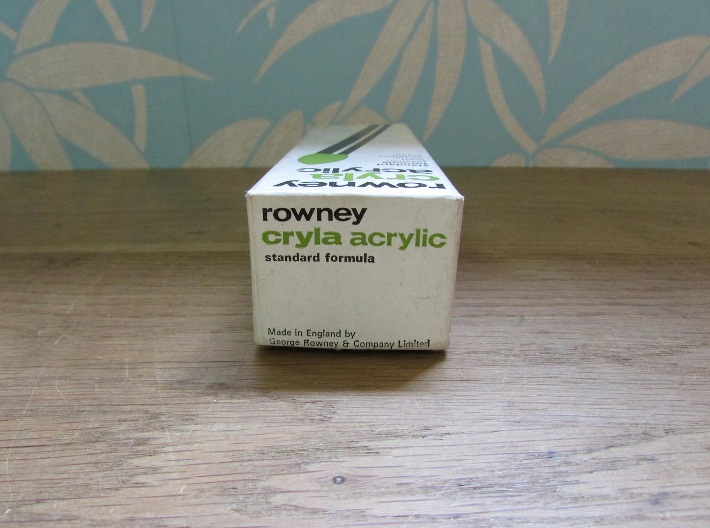 Vintage Rowney Cryla No.40 "White" acrylic paint in box, 115ml (used)