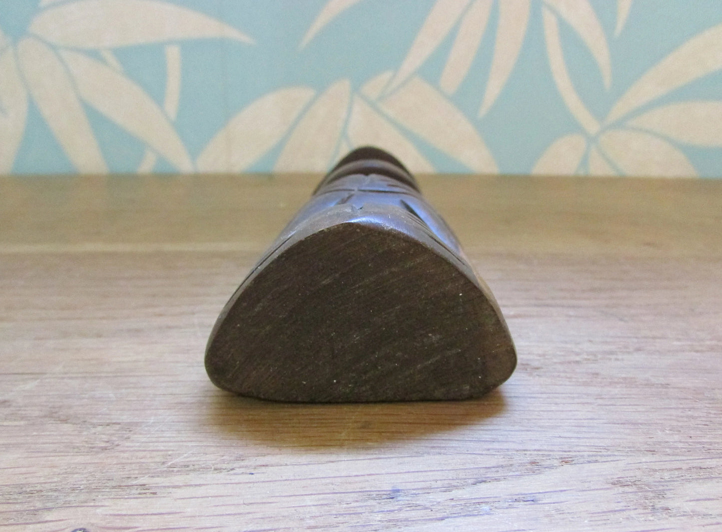 Vintage carved wooden Zemi Cohoba statuette