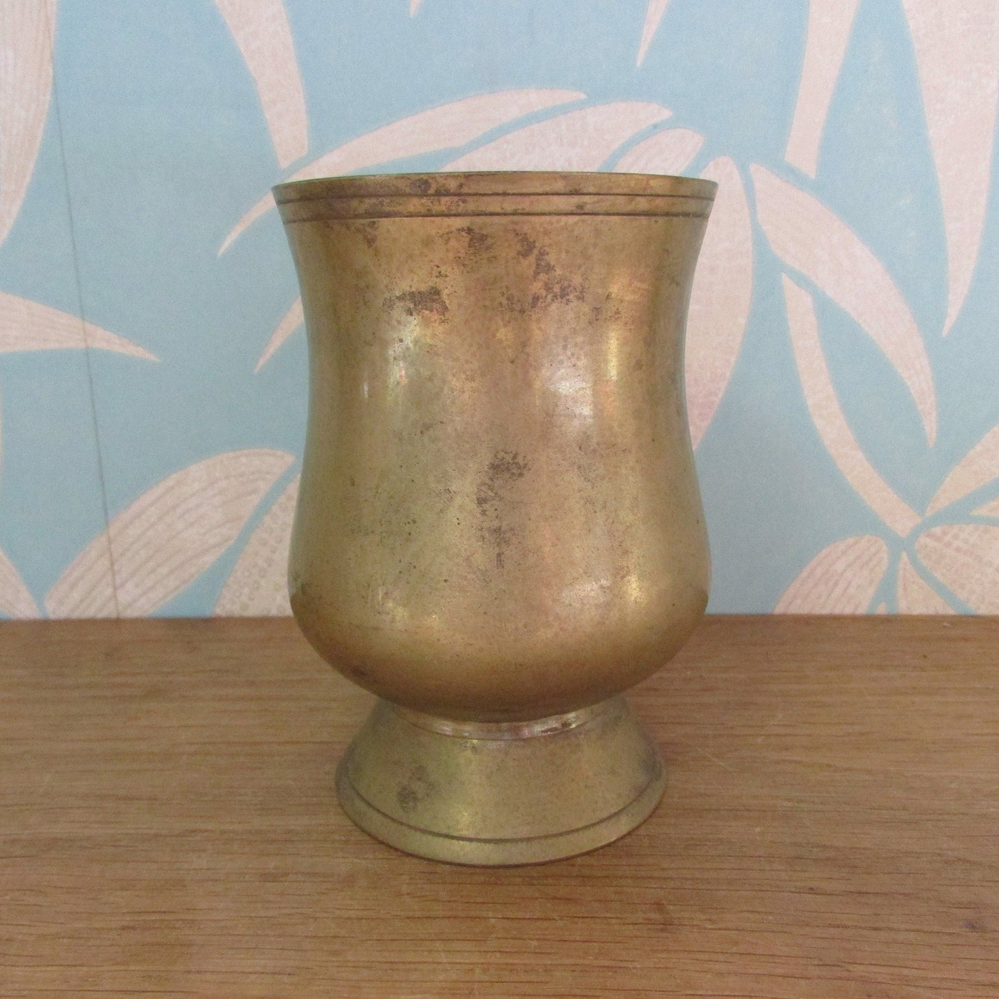 Vintage brass coffee mug/small beer tankard