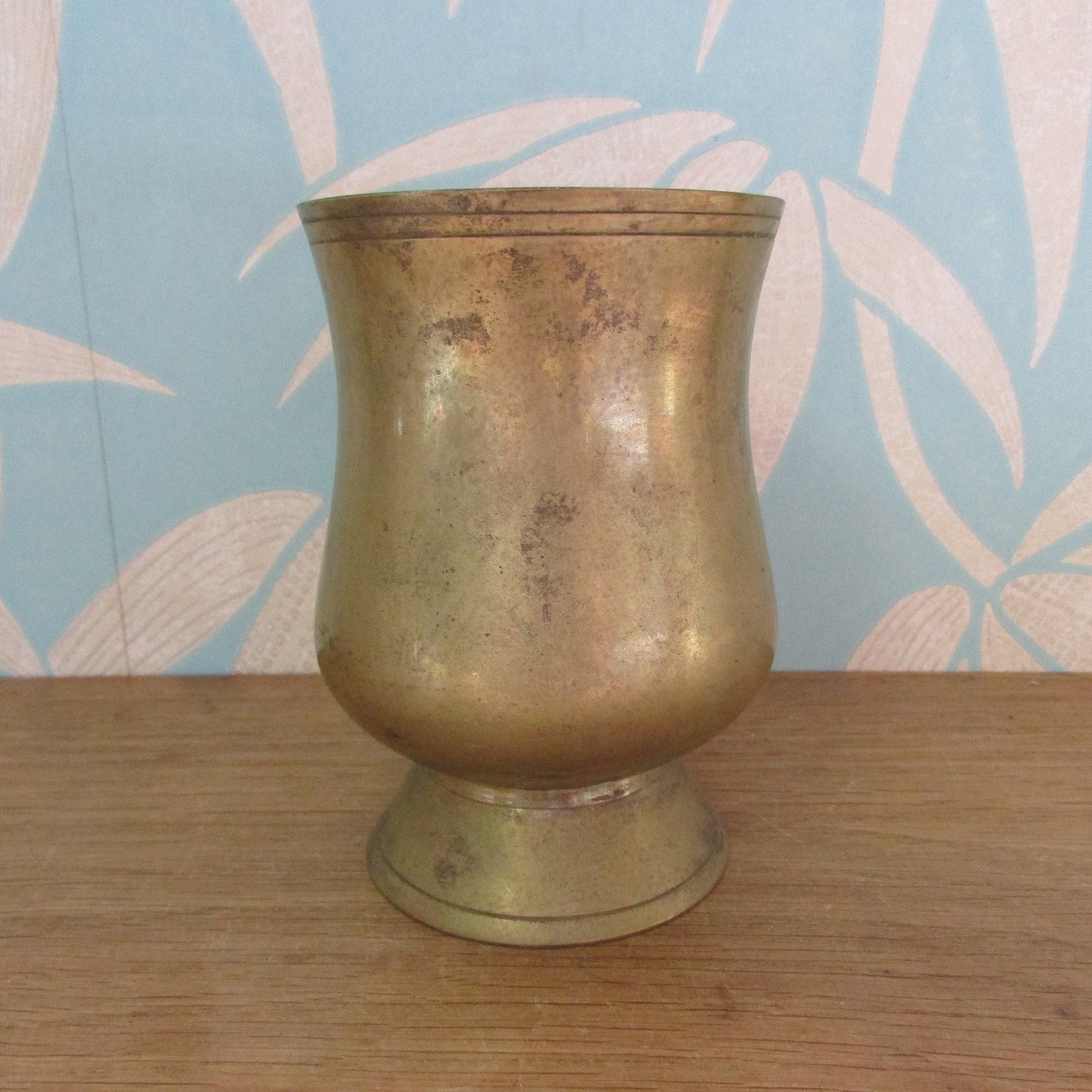 Vintage brass coffee mug/small beer tankard