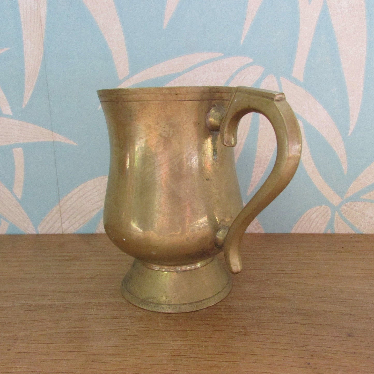 Vintage brass coffee mug/small beer tankard