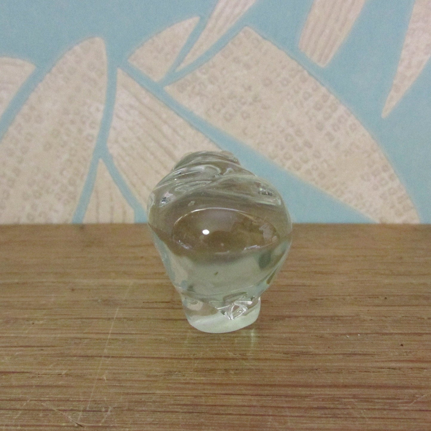 Vintage miniature glass rhinoceros ornament