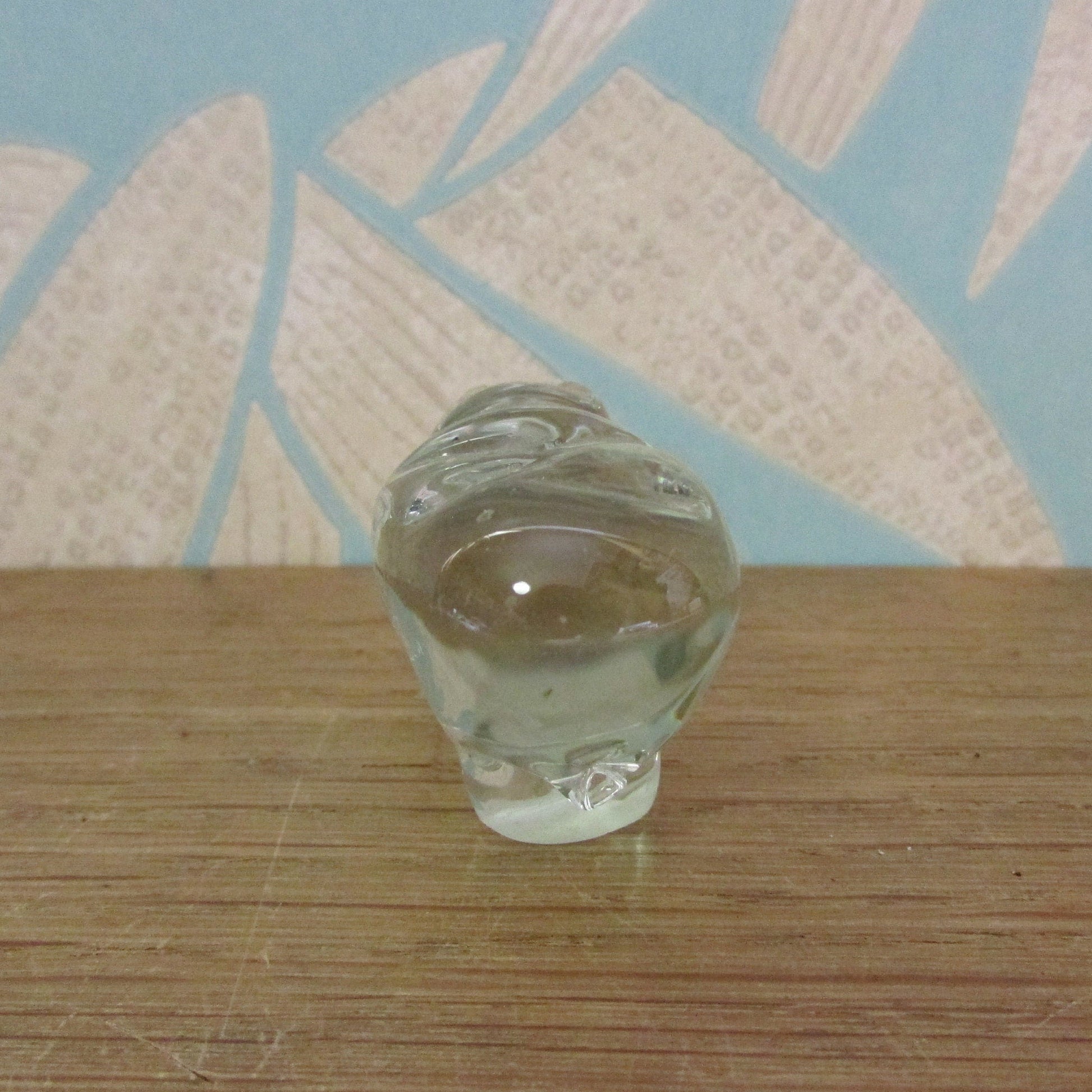 Vintage miniature glass rhinoceros ornament