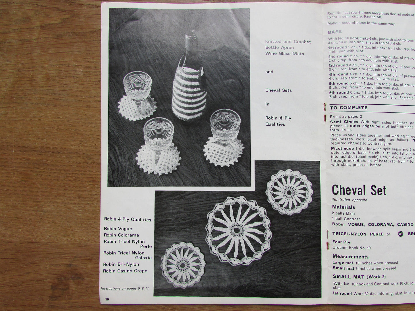 1970s Robin 'Oddies' 2040 knitting & crochet pattern booklet