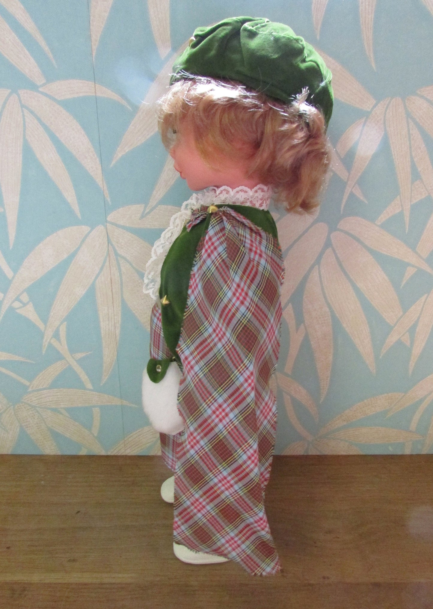 Vintage Bonnie the Plaid Lassie-style plastic doll