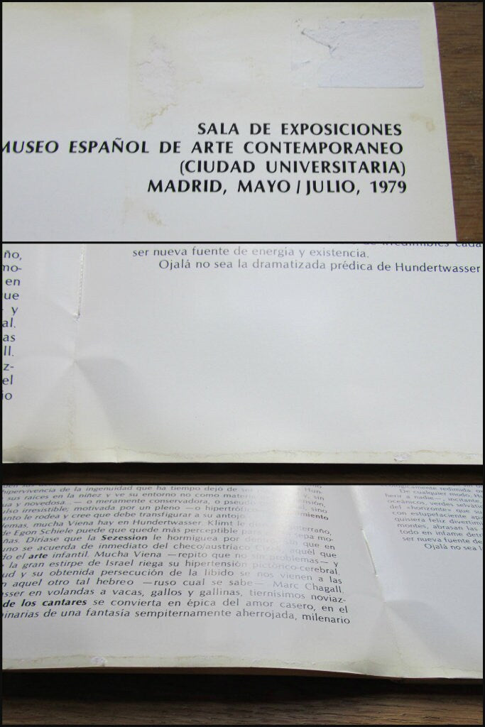 Hundertwasser. Sala de Exposiciones del Museo Español de Arte Contemporáneo (Softback, 1979)
