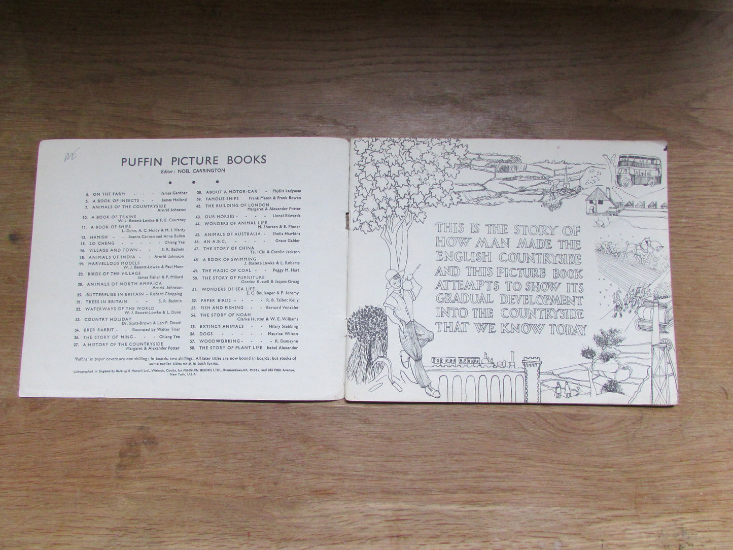 A History of the Countryside, by Margaret & Alexander Potter (Softback, 1944)