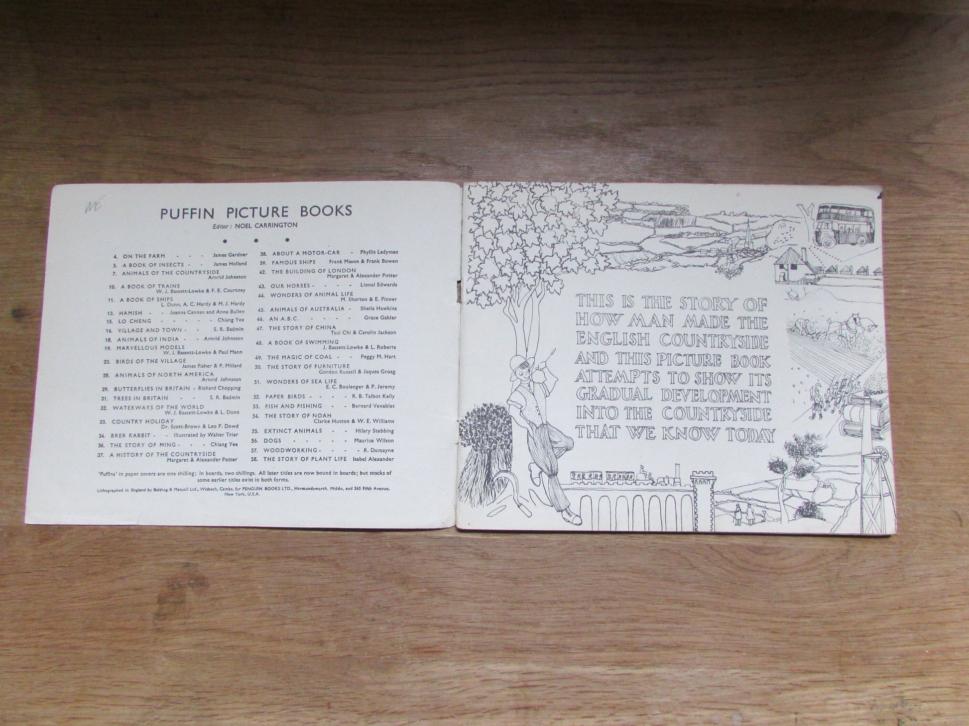 A History of the Countryside, by Margaret & Alexander Potter (Softback, 1944)