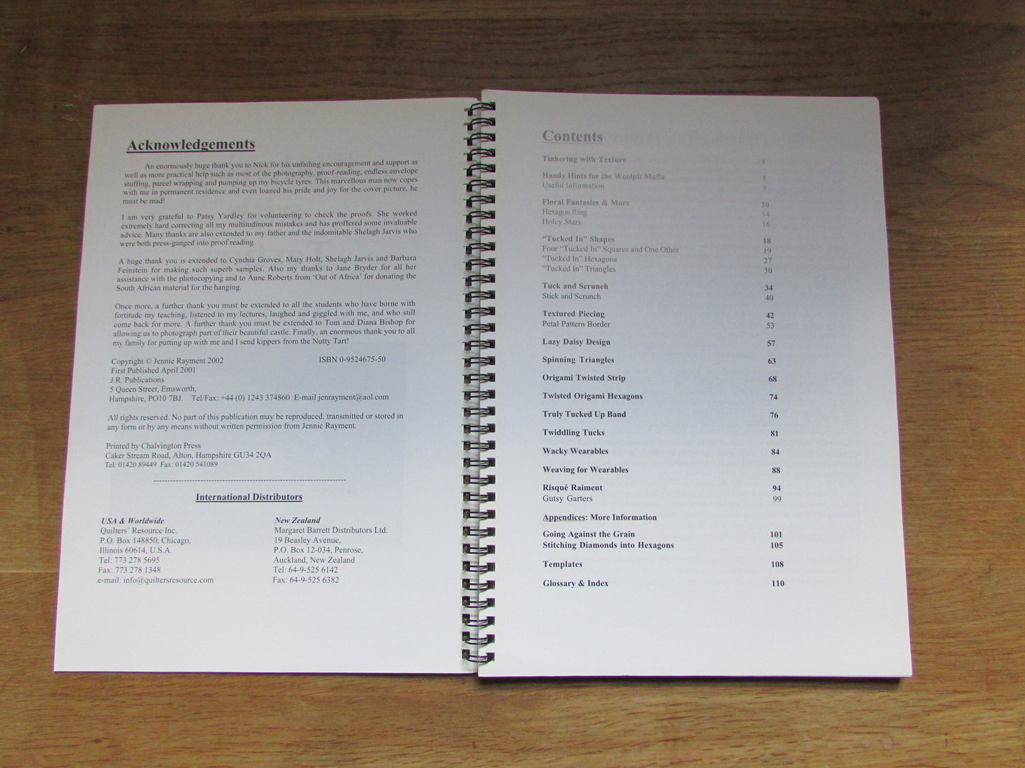 Tinkering with Texture: Wacky Wearables & Wallhangings, by Jennie Rayment (Softback, 2002)
