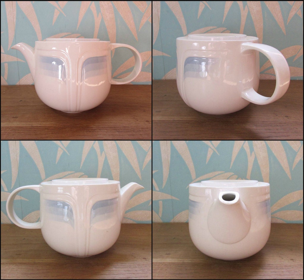 Rare 1980s Johnson Brothers Ironstone Blue Ice tea-set