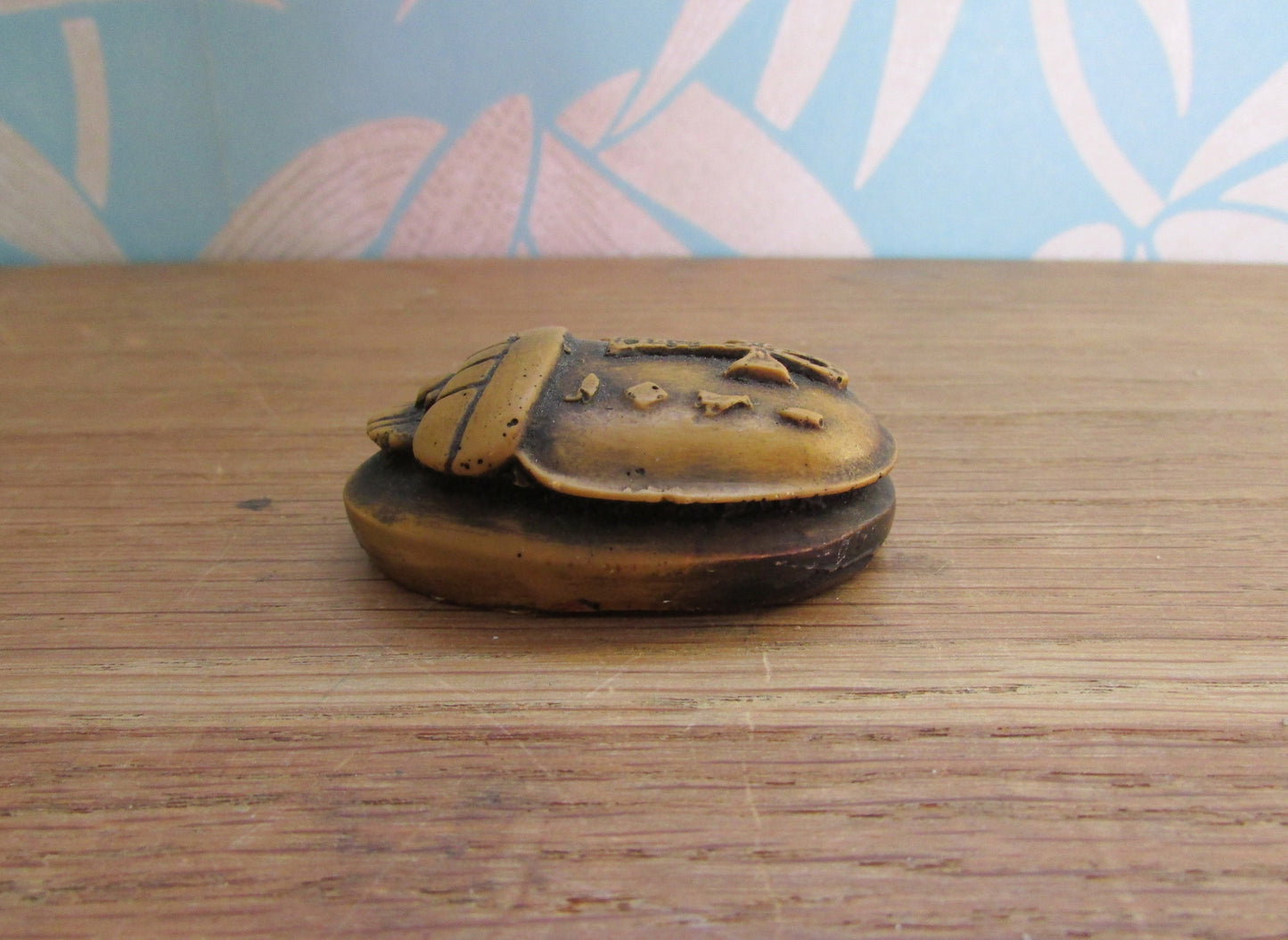 Vintage Egyptian resin carved scarab