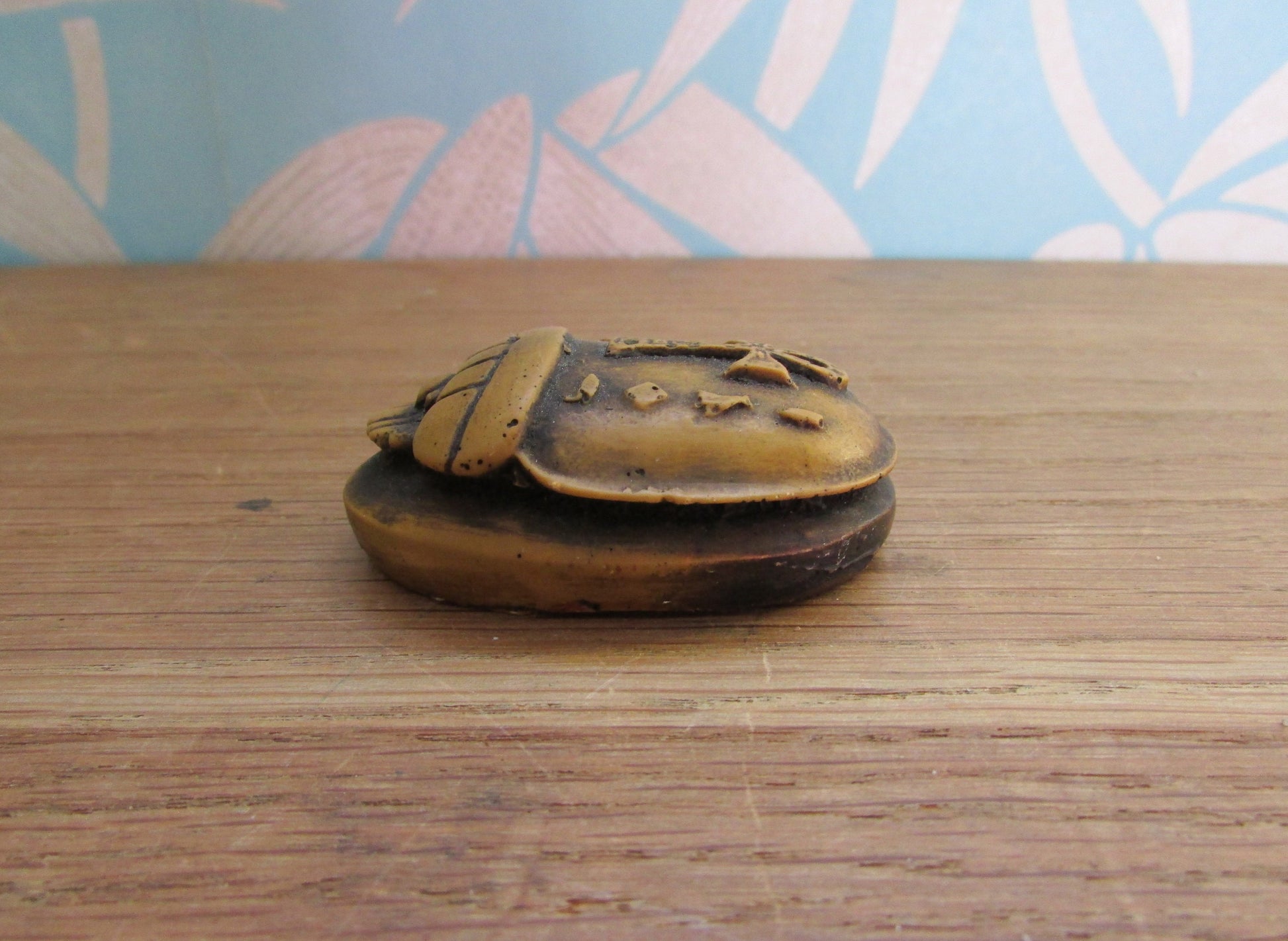 Vintage Egyptian resin carved scarab
