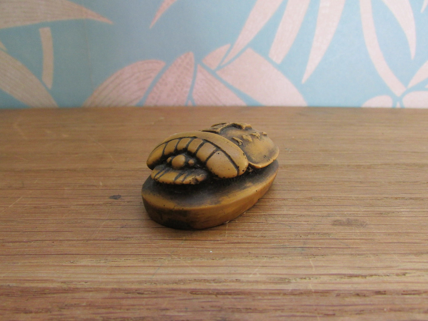 Vintage Egyptian resin carved scarab