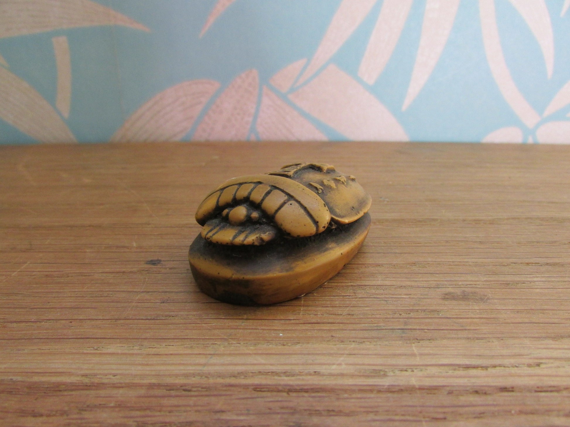 Vintage Egyptian resin carved scarab