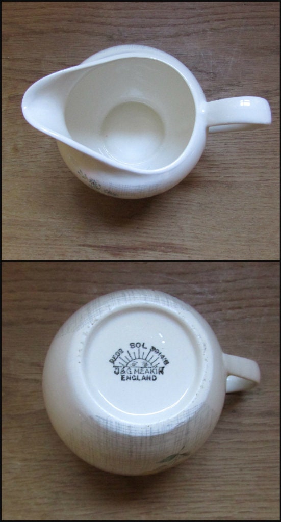 1962 J&G Meakin Sol 'Summertime' assorted plates and milk jug