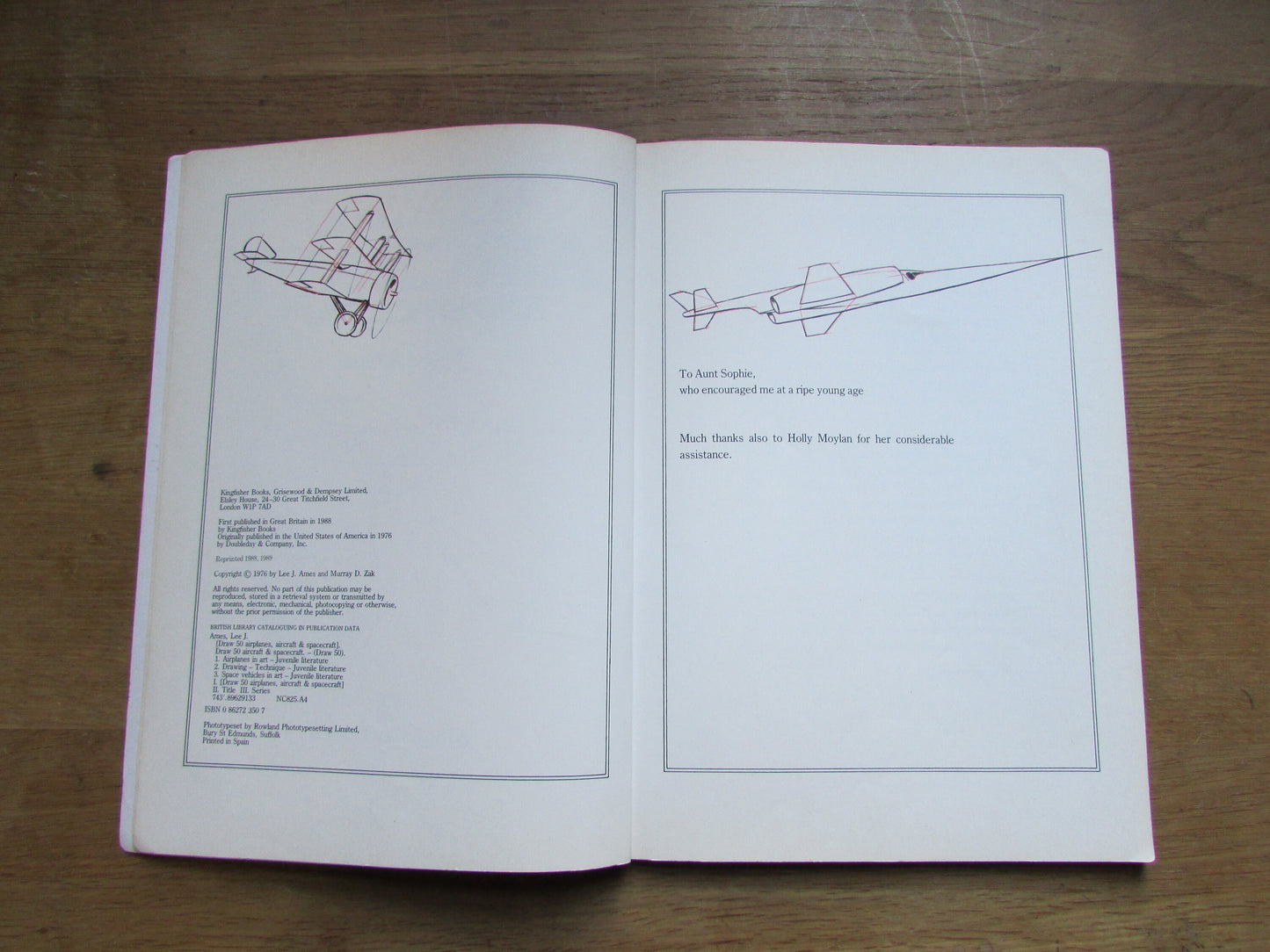 Draw 50 Aircraft & Spacecraft, by Lee J. Ames (Softback, 1989)