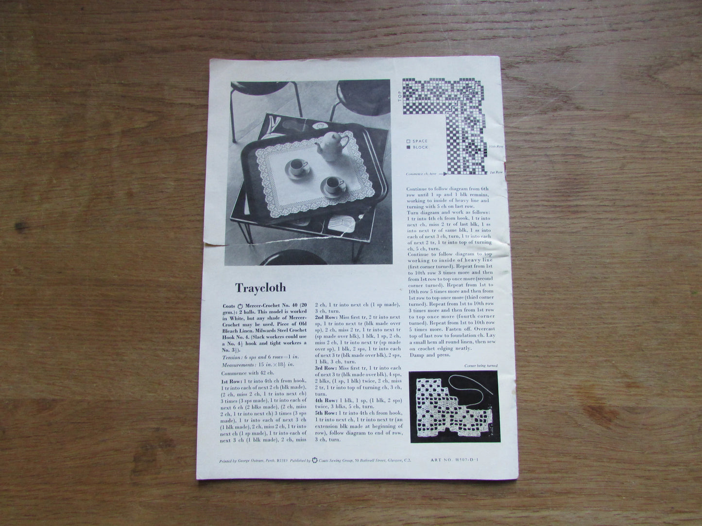 1963 Coats Learn to Crochet No.507 pattern booklet