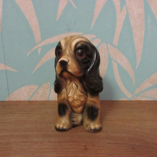 circa 1960s Norleans ceramic spaniel figurine, made in Japan