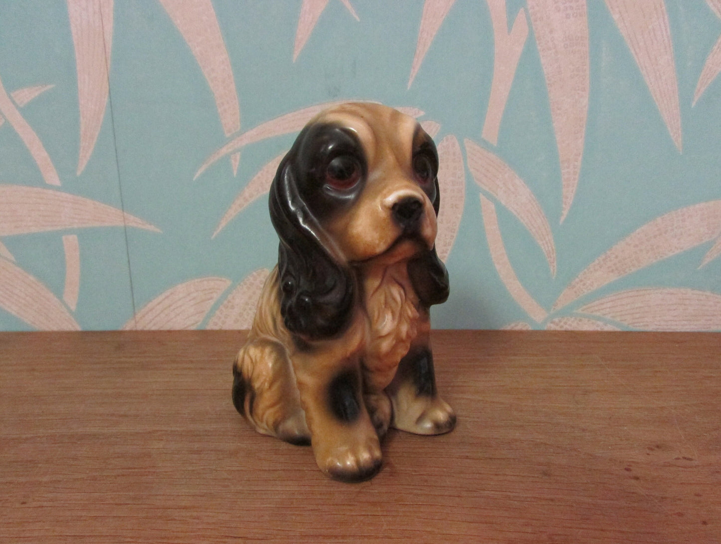 circa 1960s Norleans ceramic spaniel figurine, made in Japan