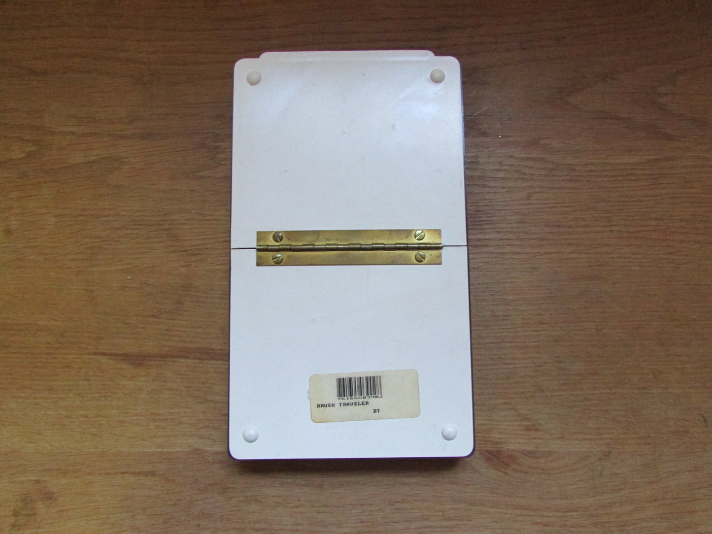 Vintage plastic 'Brush Traveler' paint brush holder