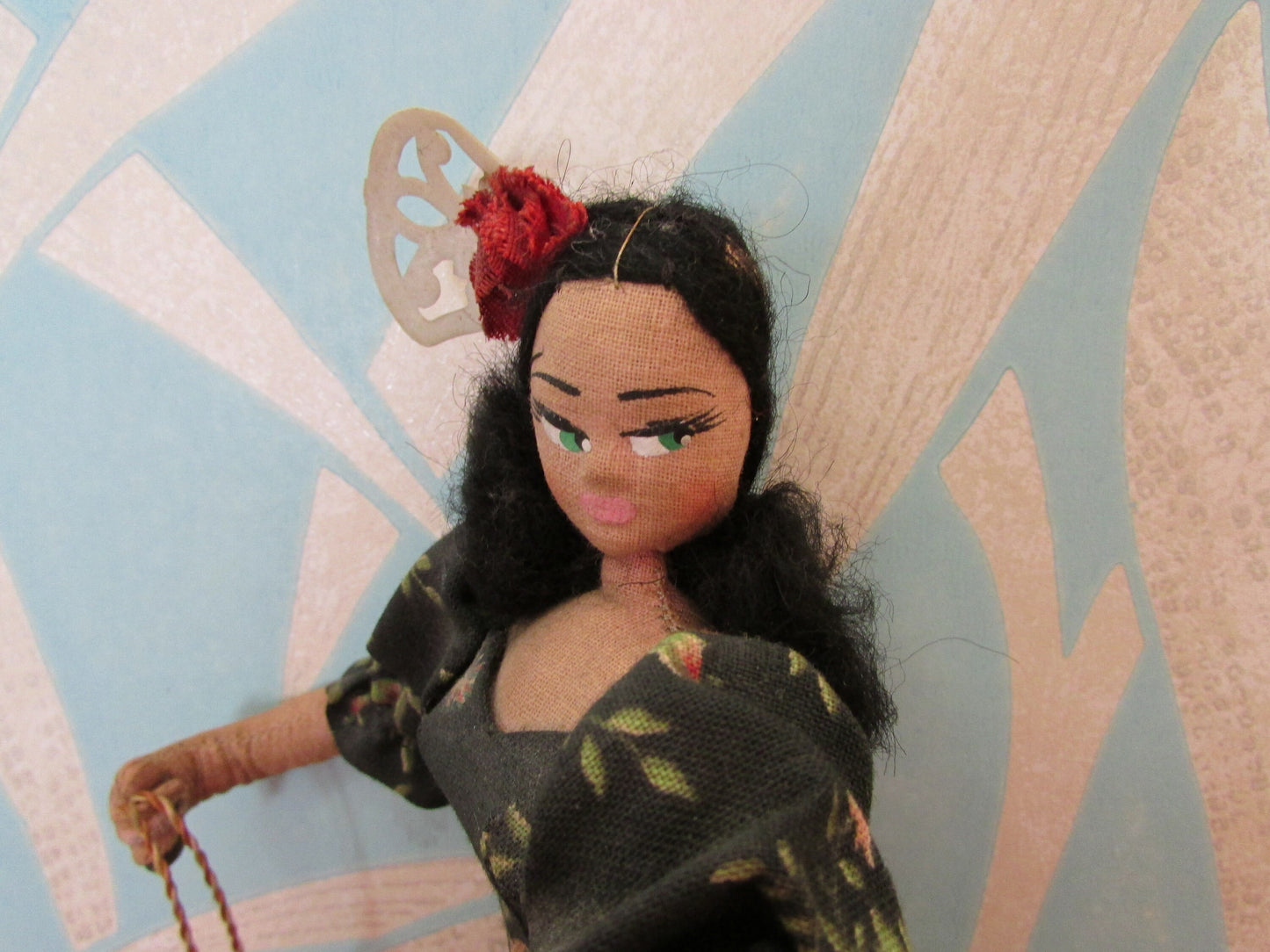Collectable vintage Layna Flamenco dancer art doll, made in Barcelona