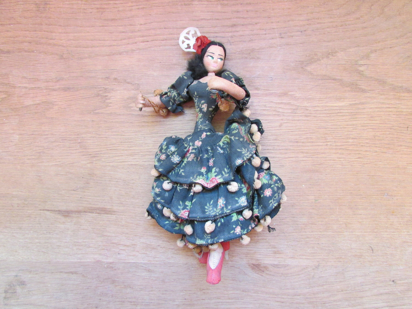 Collectable vintage Layna Flamenco dancer art doll, made in Barcelona