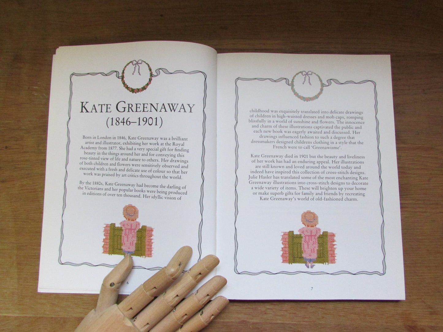 Kate Greenaway Cross Stitch Designs, by Julie Haster (Softback, 1993)