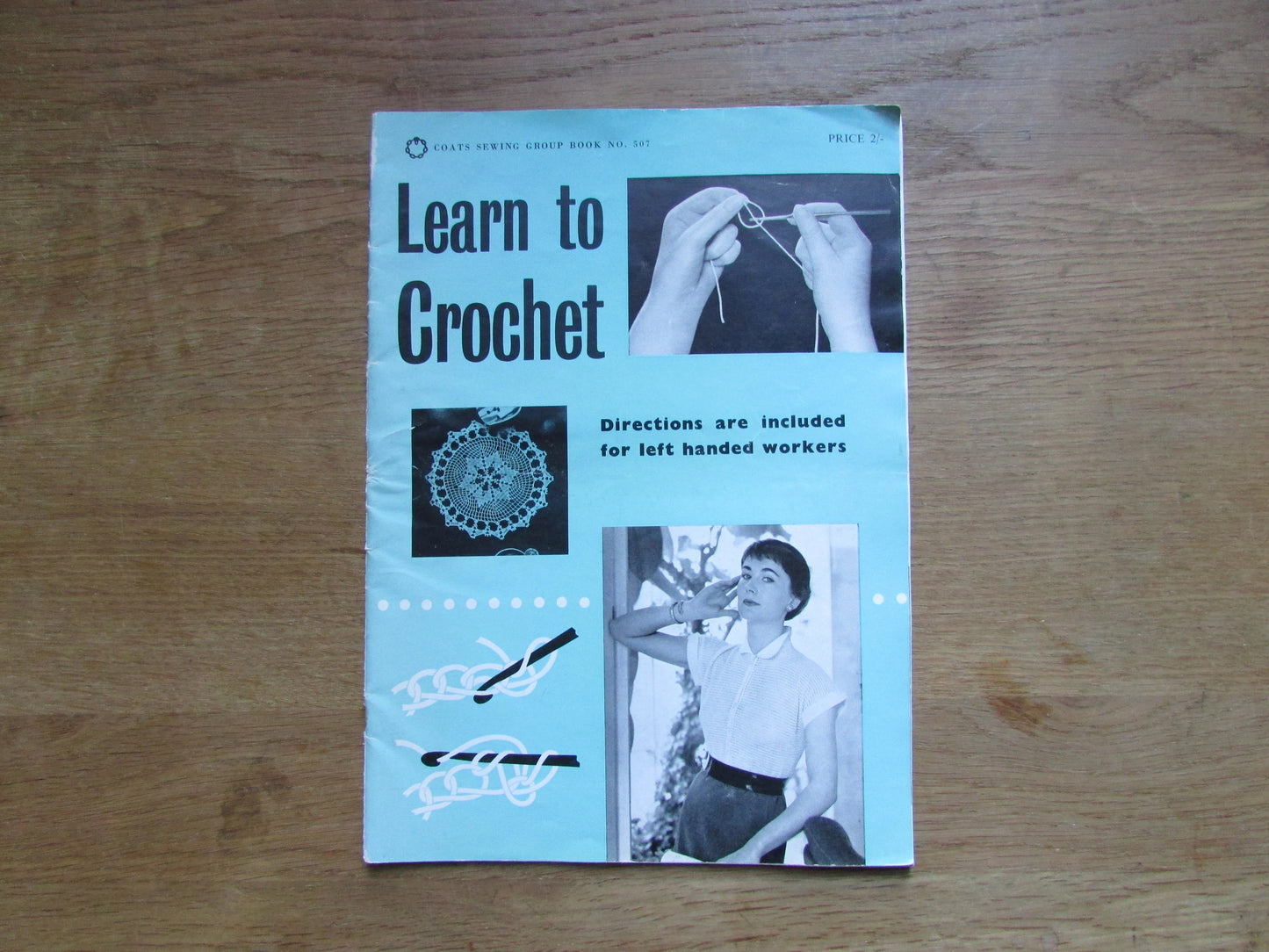 1963 Coats Learn to Crochet No.507 pattern booklet