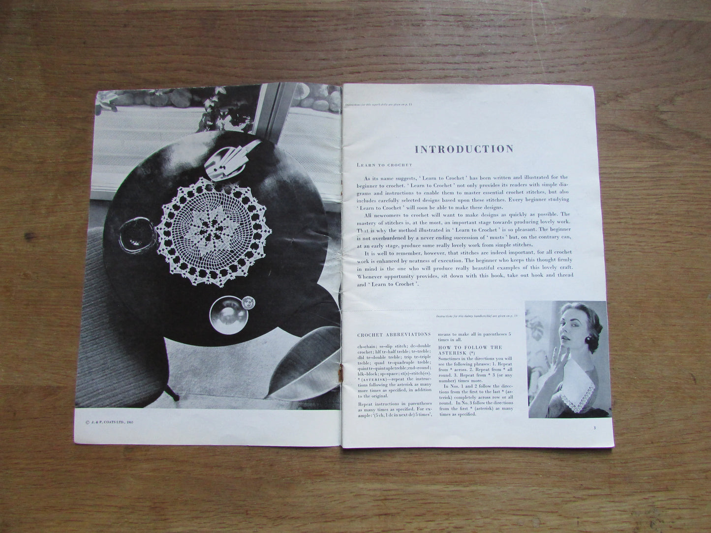 1963 Coats Learn to Crochet No.507 pattern booklet