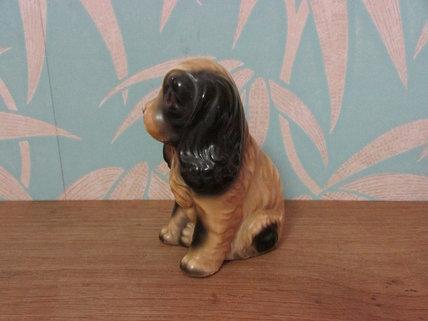 circa 1960s Norleans ceramic spaniel figurine, made in Japan