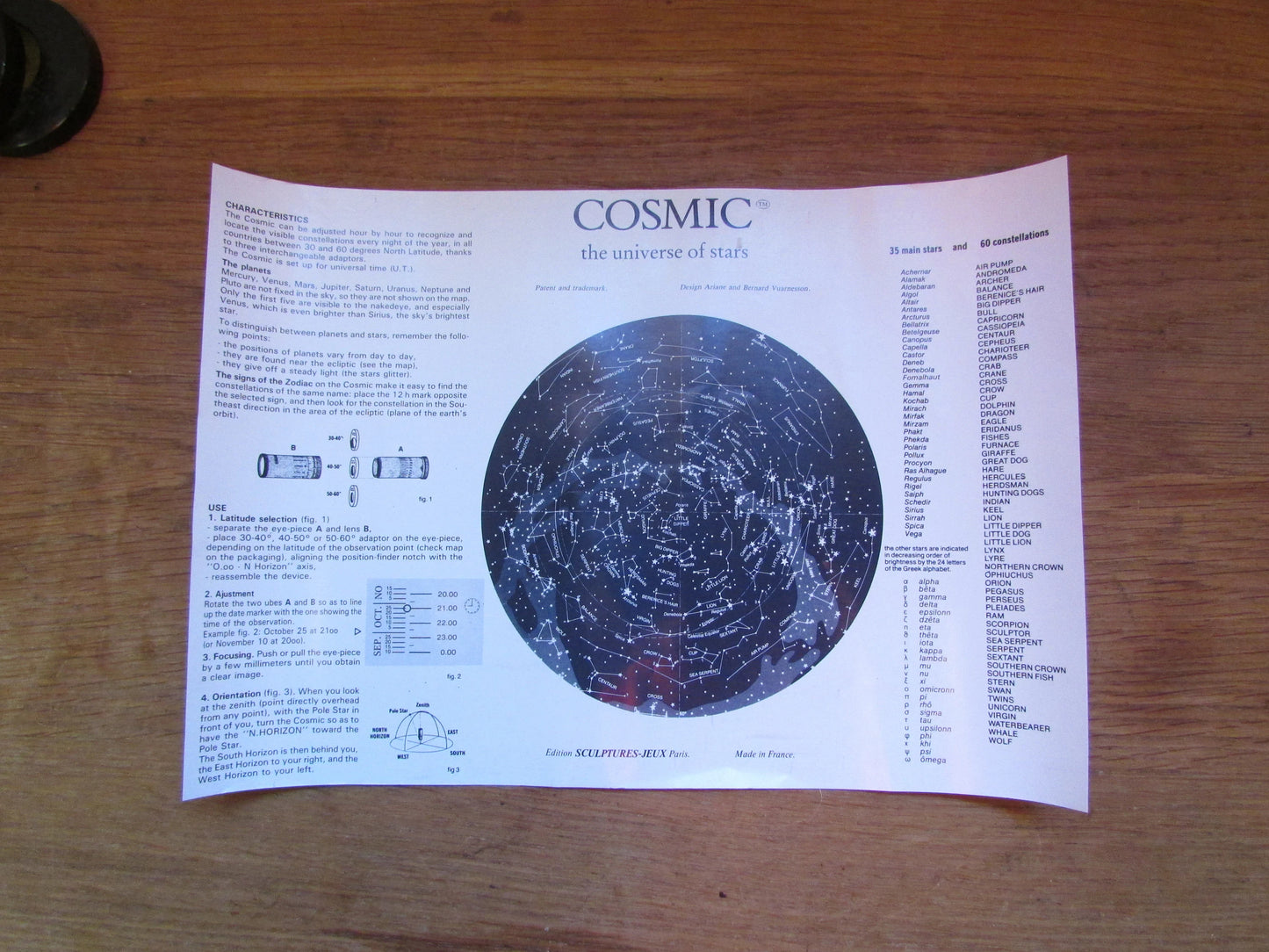 Vintage Sculptures-Jeux Paris Cosmic 'The Universe of Stars' kaleidoscope