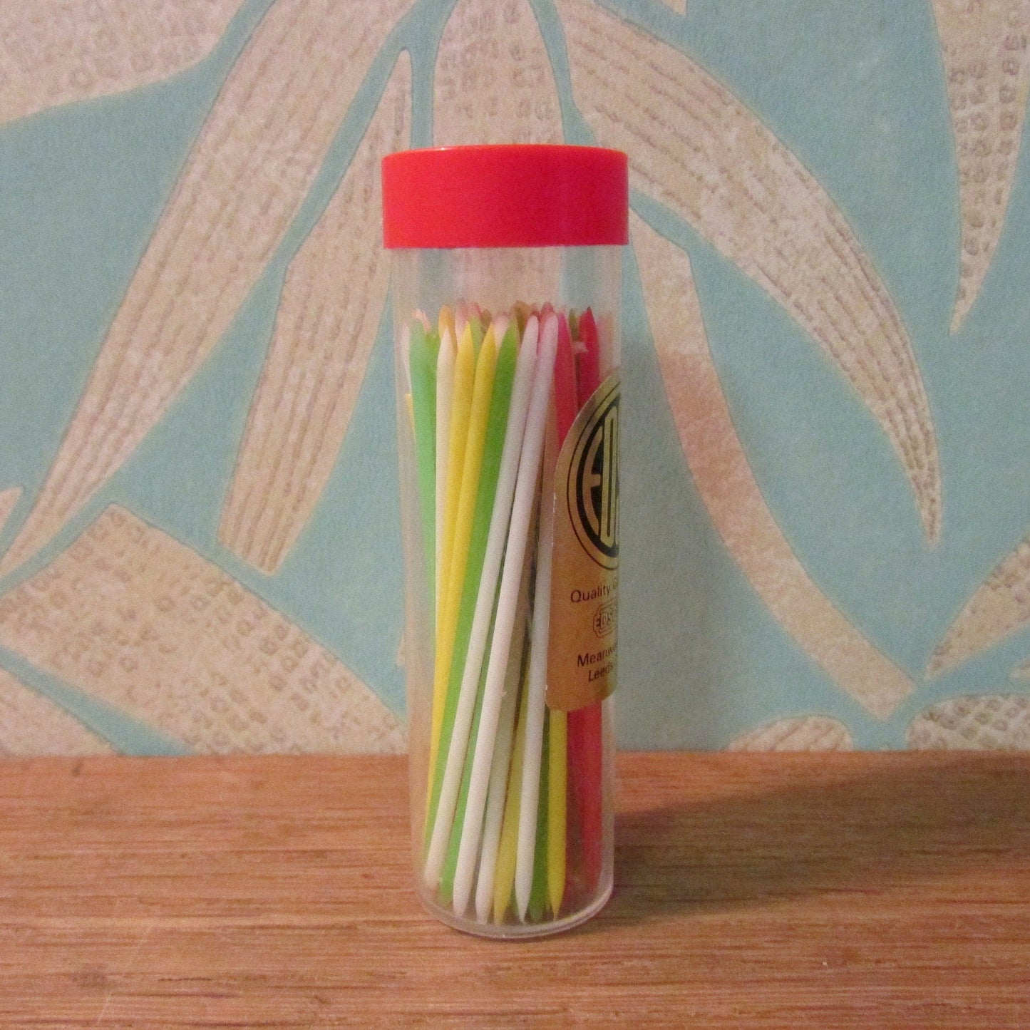 1970s Edsol coloured plastic party picks